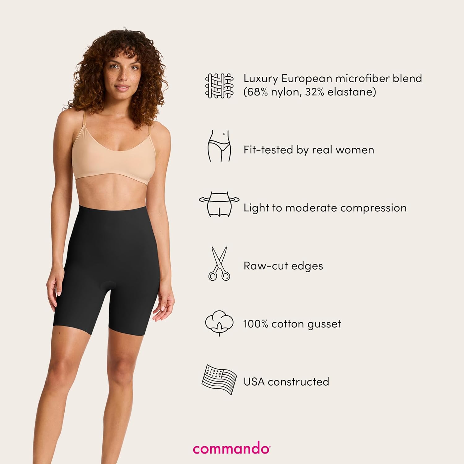 commando - Classic Control Shorts | Shapewear Shorts | Supportive & Smoothing | Soft & Breathable | No Rolling or Riding Up - Image 4