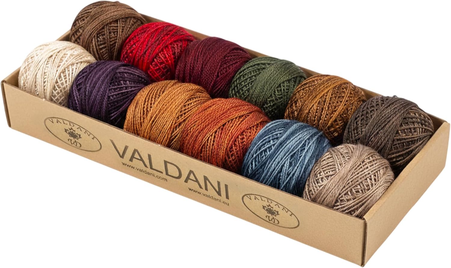 Valdani Size 12 Perle Cotton Embroidery Thread Artists Palette Collection (PC12-ArtistP)