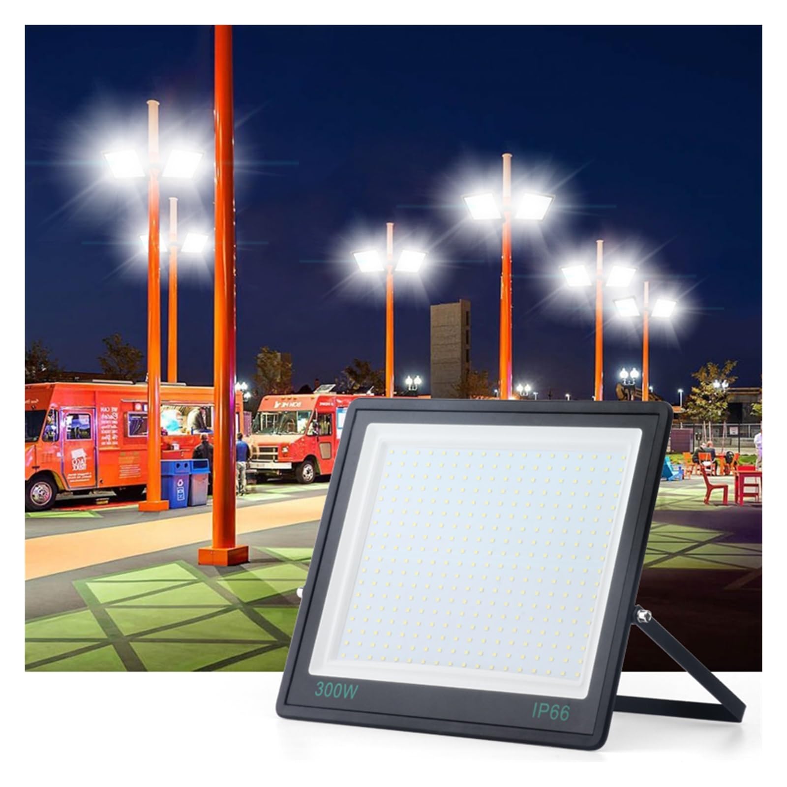Proiettore a LED Proiettore A LED Da 300 W Illuminazione For Esterni IP67 Proiettore Da Giardino In Vetro Temperato Proiettore 200 W 150 W 100 W Illuminazione paesaggistica RGB(150W)