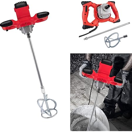 2800W Betonmischer Elektro - 6-Gang Mörtelrührer 220V Für Baustelle