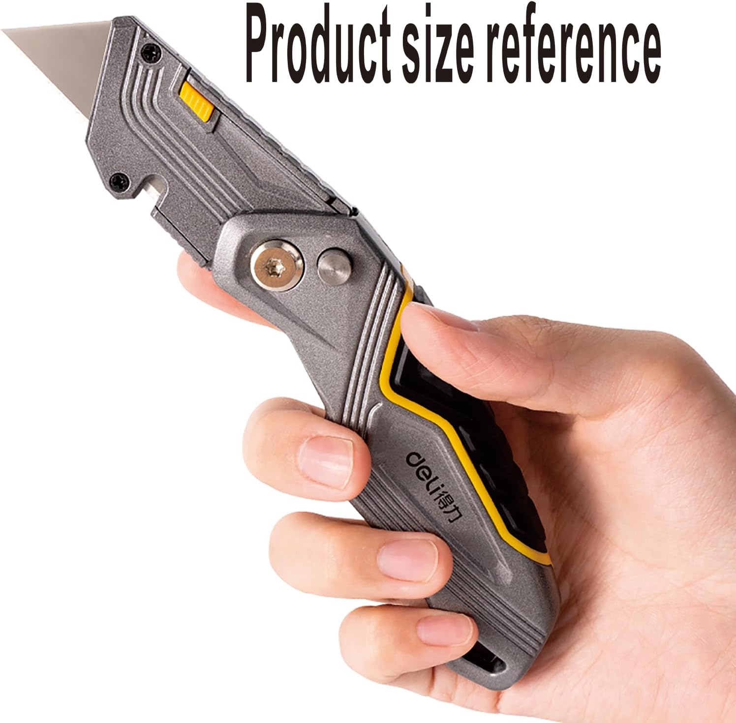 Folding Utility Pocket Knife，Box Cutter,Multi-Tool Carpet Knife Cardboard Foam Tool Cutter Three Additional Sk5 Blades, Quick Change Blades, And Safety Lock Design Are Stored In The Handle