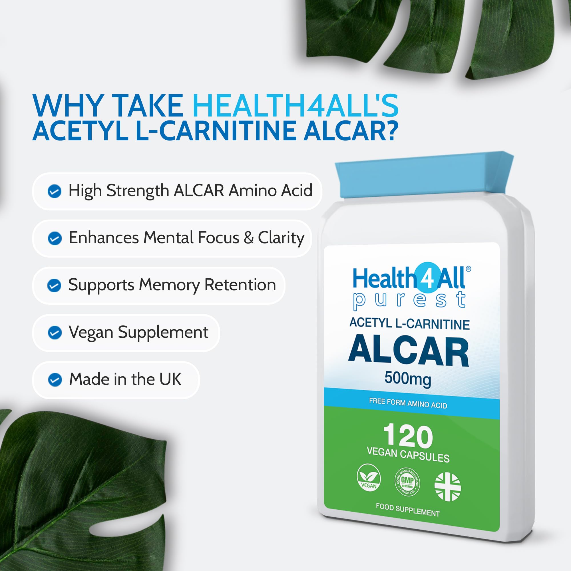 acetyl l carnitine alpha lipoic acid uk L-Carnitine 500mg 120 Capsules, Purest ALCAR Supplement | High Strength, No Additives, No D-Carnitine, Vegan, Gluten-Free, GMO-Free New Life Spectrum Thera