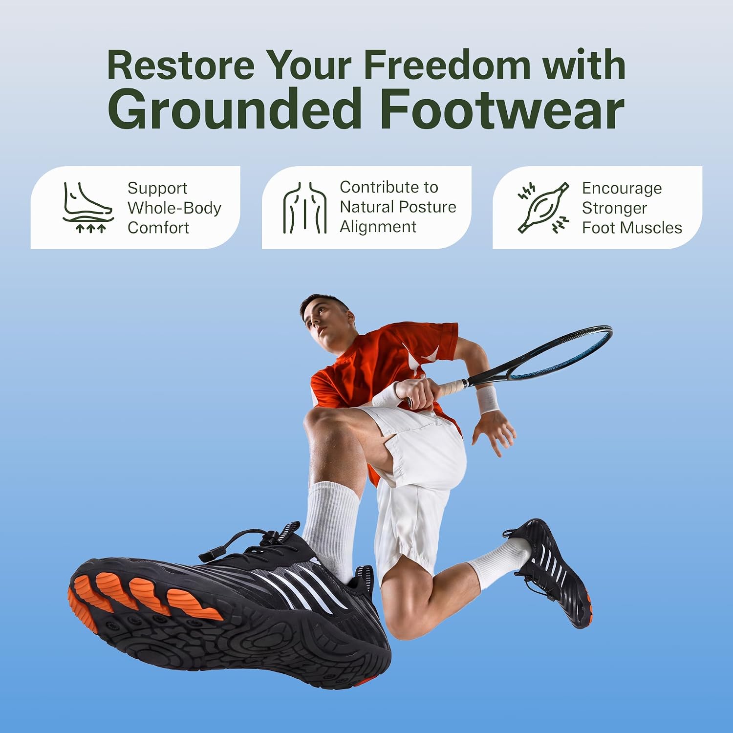 Freedom Wide Toe Box Barefoot Shoes for Women & Men image 5