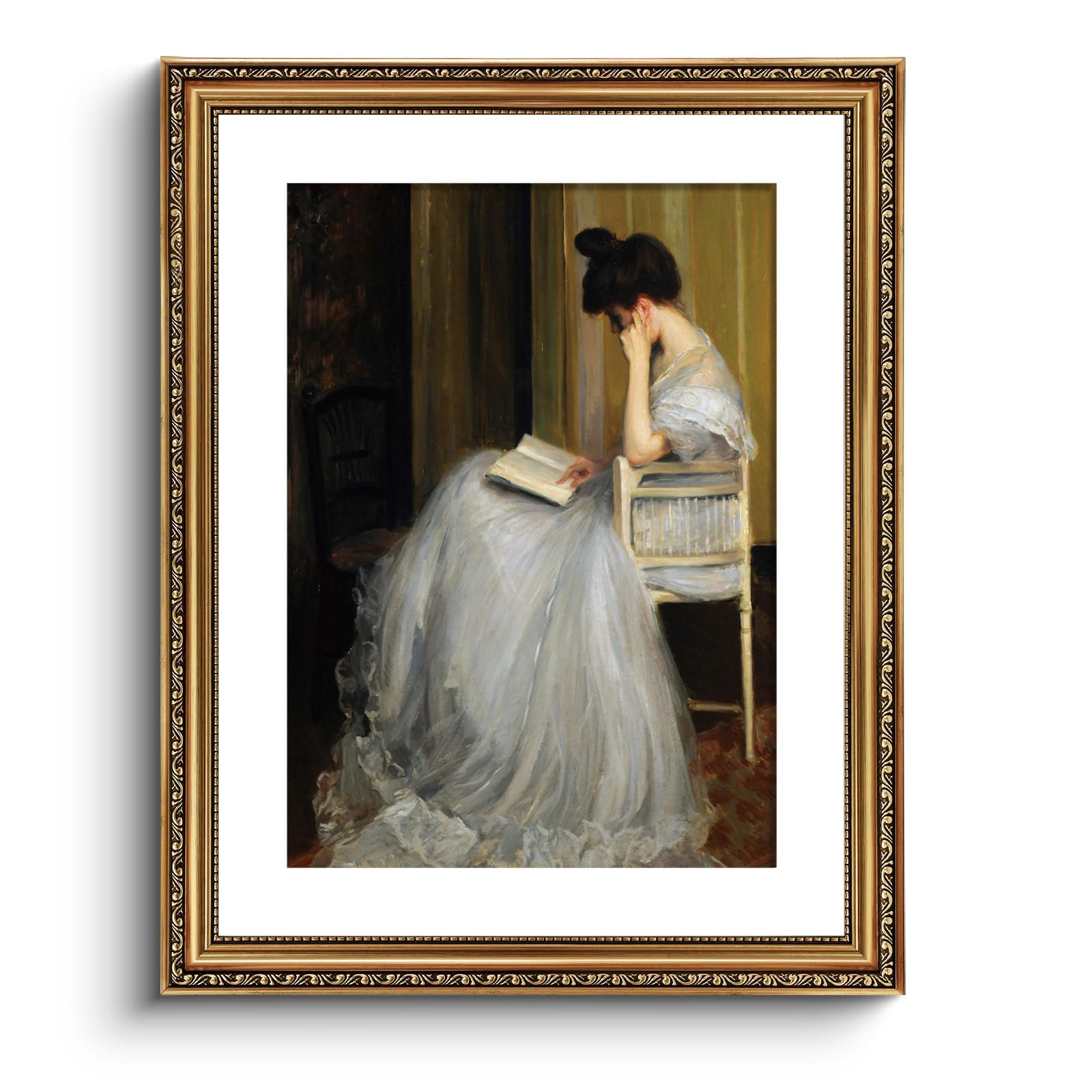 VIYYIEA Gold Framed Wall Art Canvas Print Home Decor Vintage Swan Decoration Grace Swan Art Painting Pictures Rustic Bathroom Wall Decor Animal Farmhouse Artwork for Living Room Bedroom Office 11x14in — view 60