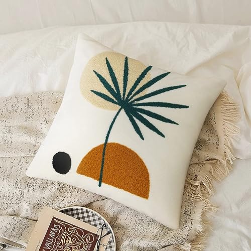 Miniatura 6 de Merrycolor Fundas de almohada bohemias de 18 x 18 pulgadas, con textura, de mediados de siglo, modernas, abstractas, bohemias, estéticas,