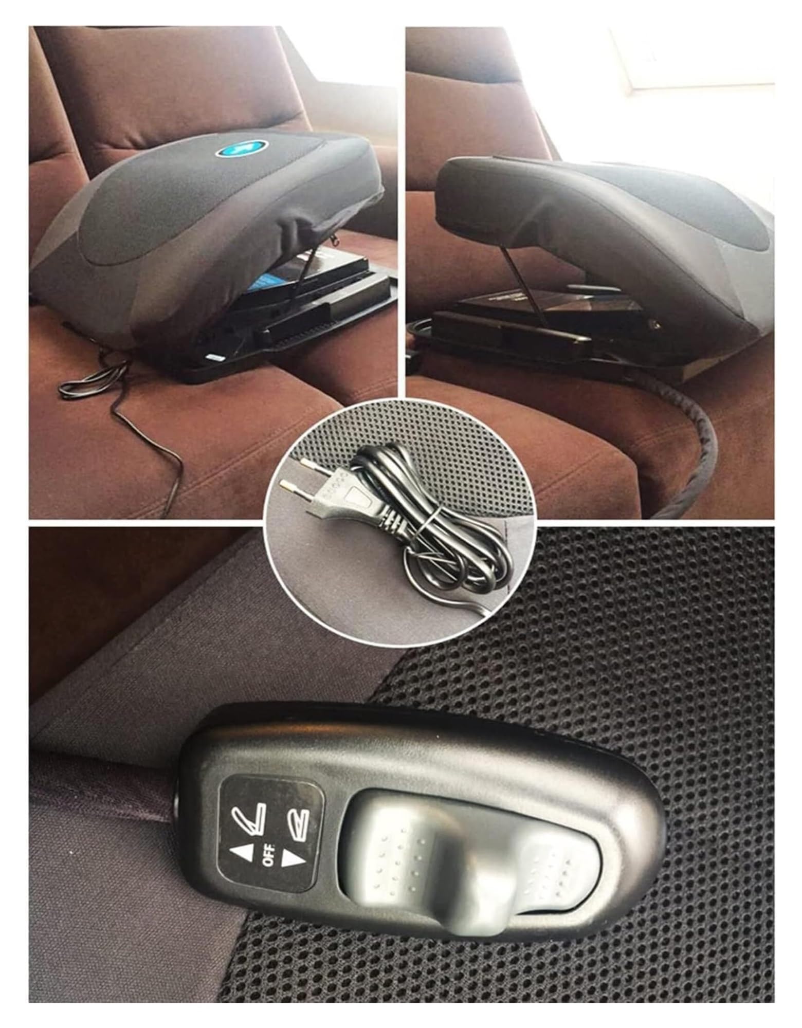 Cuscino Sollevatore Elettrico/Automatico per Anziani - Alzapersona da Divano con Telecomando, Portata 150 kg, Regalo Utile per Nonni
