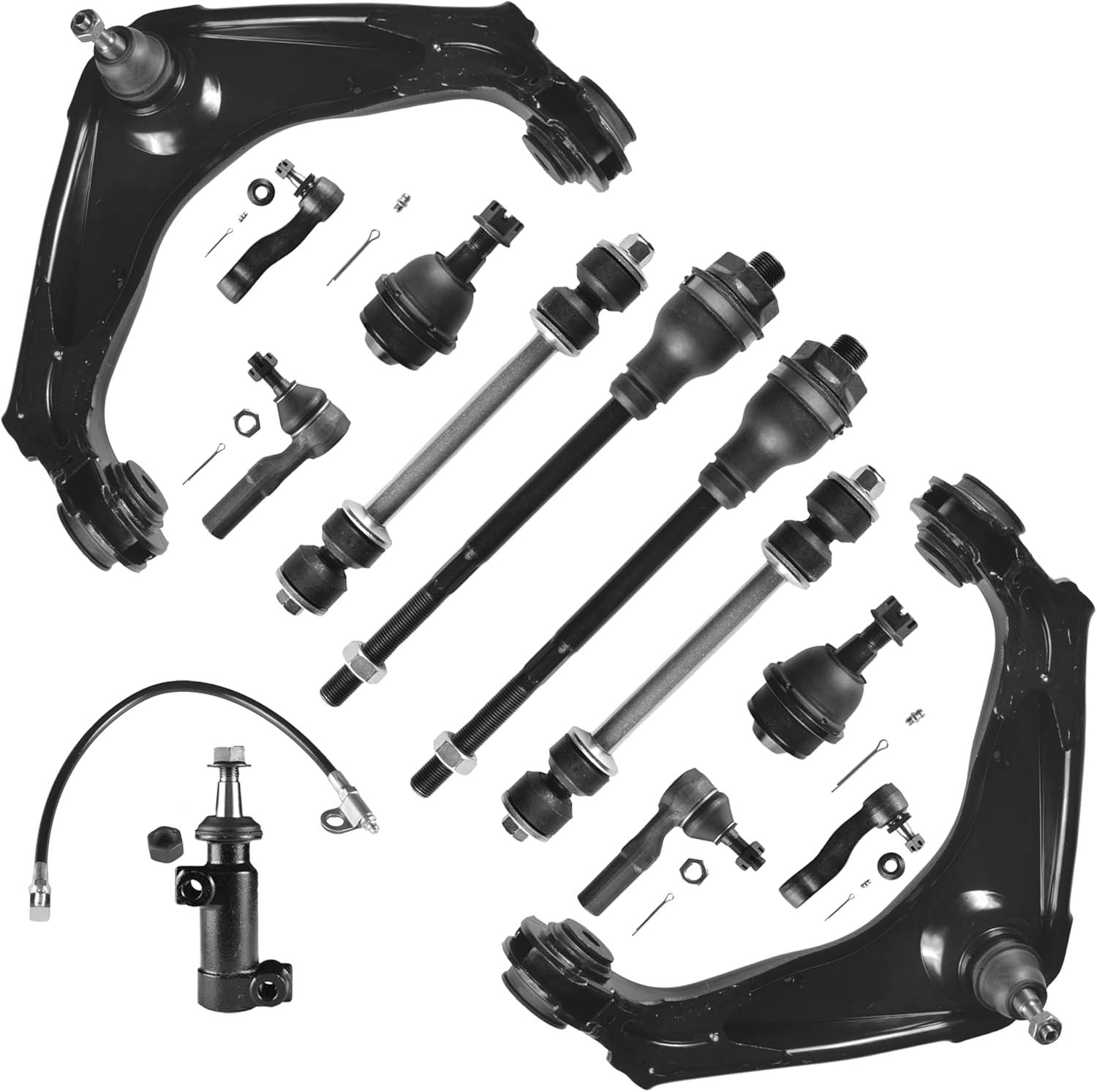 K620053(K620054) 2PCS Front Upper Control Arm and Ball Joint Compatible with 2002-2006 Chevrolet Avalanche 2500 Silverado 1500 2500 3500 HD GMC Sierra 3500 HD Yukon XL 2500 Hummer H2