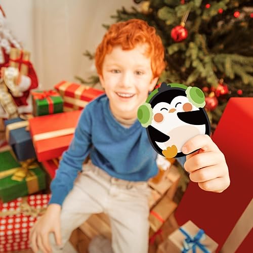 Miniatura 5 de Junkin 60 recortes de pingüinos de invierno, muñeco de nieve de Navidad, copos de nieve para tablón de anuncios, decoración de aula, suministros