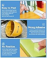 Vista 3 de PT-M95 - Cinta para etiquetadora de repuesto transparente para Brother M Tape MK-131 MK131 P Touch, compatible con rotuladoras Brother PT-65 PT-80