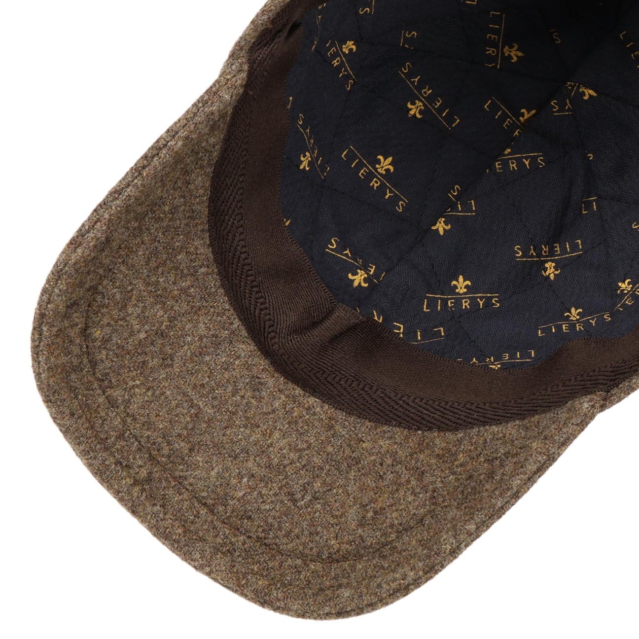 LIERYS Shetland Wool Basecap Einfarbig Verstellbar Herren Herbst Winter Made in Italy