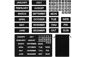 50 Pcs Calendar Magnet Numbers for Whiteboard and Refrigerator