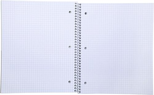 Miniatura 2 de Mintra Office - Cuaderno de espiral duradero, 1 asignatura  100 hojas, bolsillo de polietileno, cubierta resistente a la humedad, para la escuela,