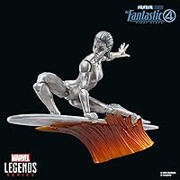 Vista 10 de Serie Marvel Legends Silver Surfer, La Primera Película de Los Cuatro Fantásticos: Figura de acción coleccionable de 6 pulgadas