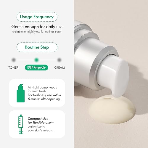 Miniatura 7 de Easydew DW-EGF - Ampolla melatonante  Suero hidratante con niacinamida y glutatión para parches irregulares y puntos visibles  Ampolla de día y