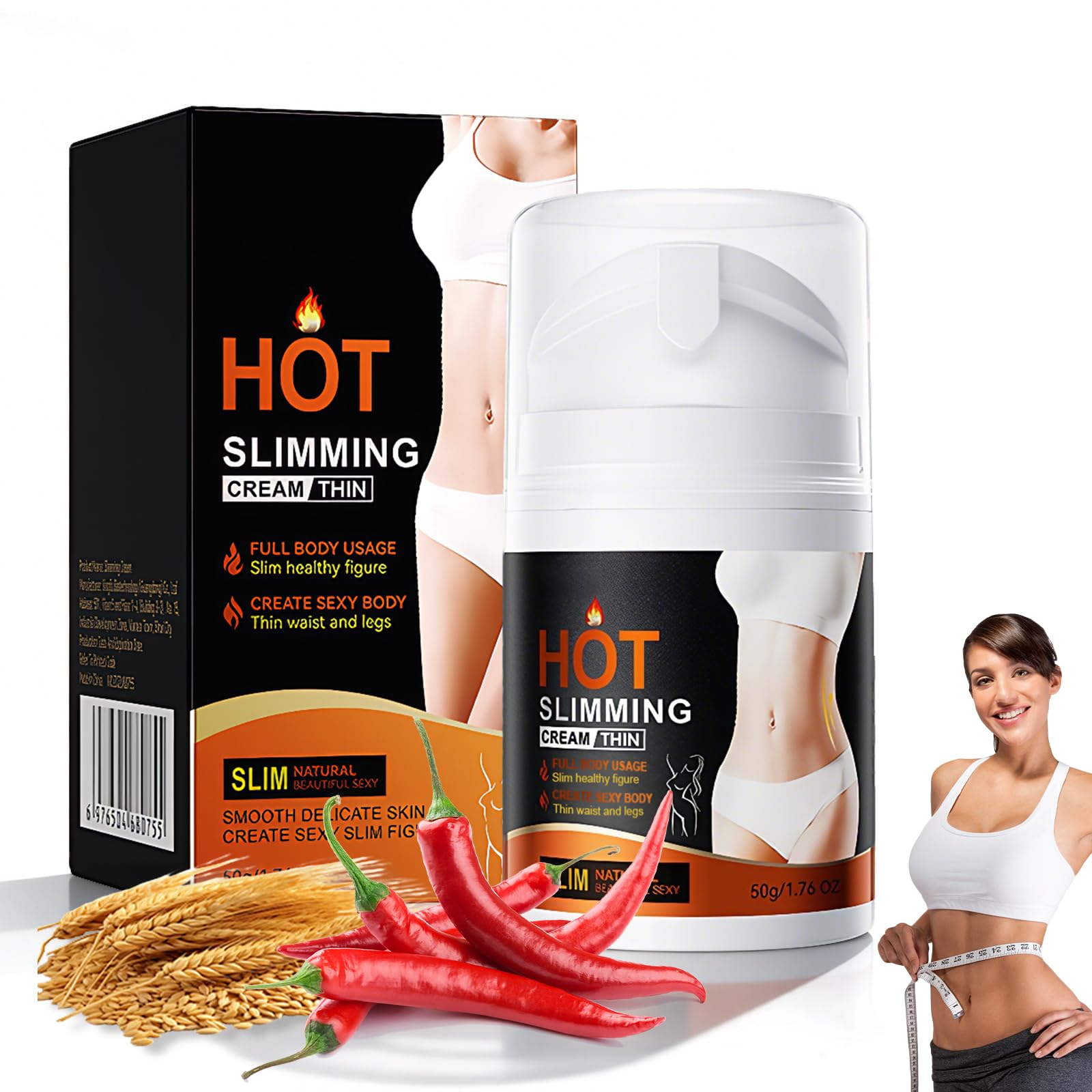250g Crema Calor Intensa – Crema Anticelulítica Natural para Vientre, Piernas, Glúteos y Brazos – Crema Reafirmante Hidratante para Piel Firme y Tonsurada — view 13