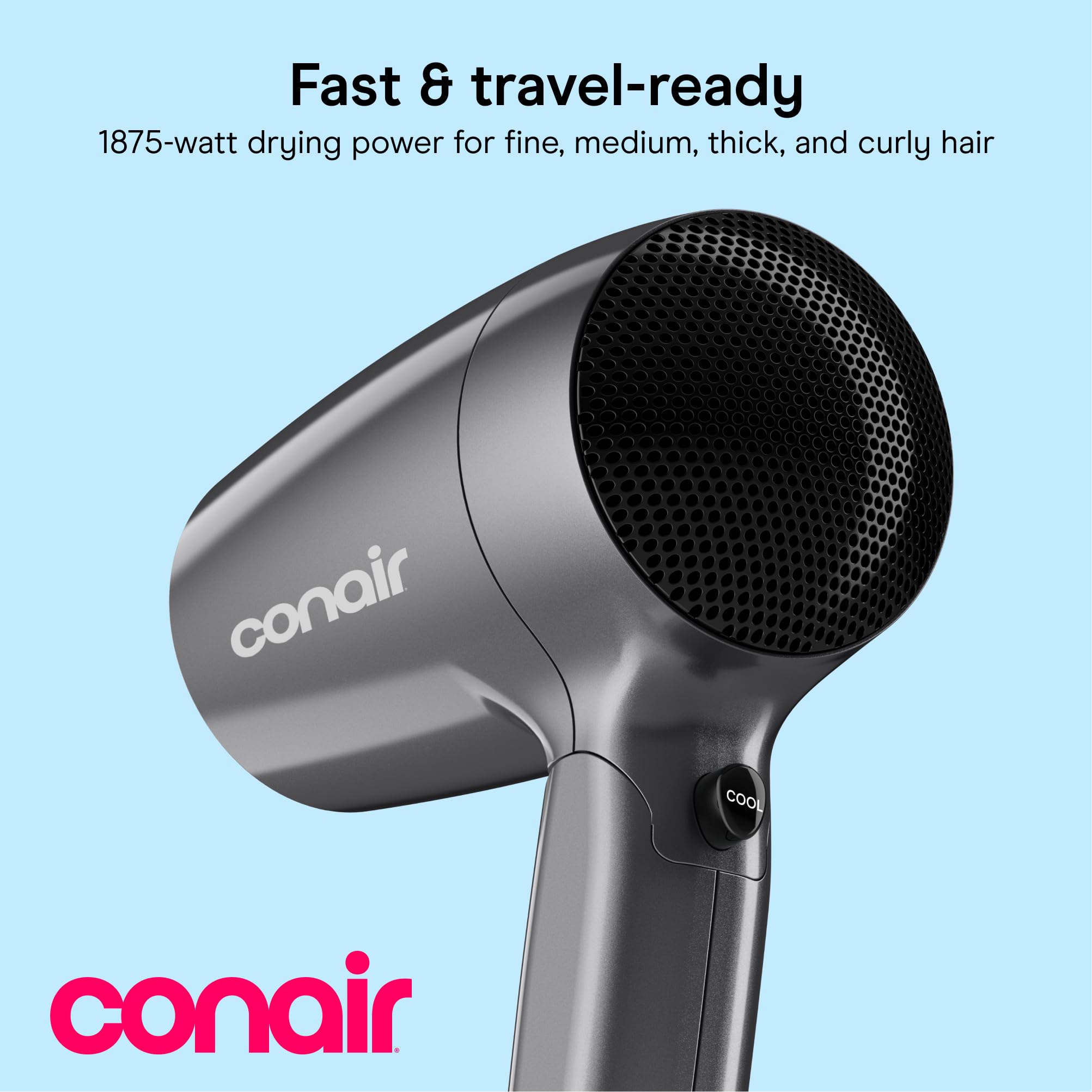 Conair 1875 Watt Travel Hair Dryer view 2
