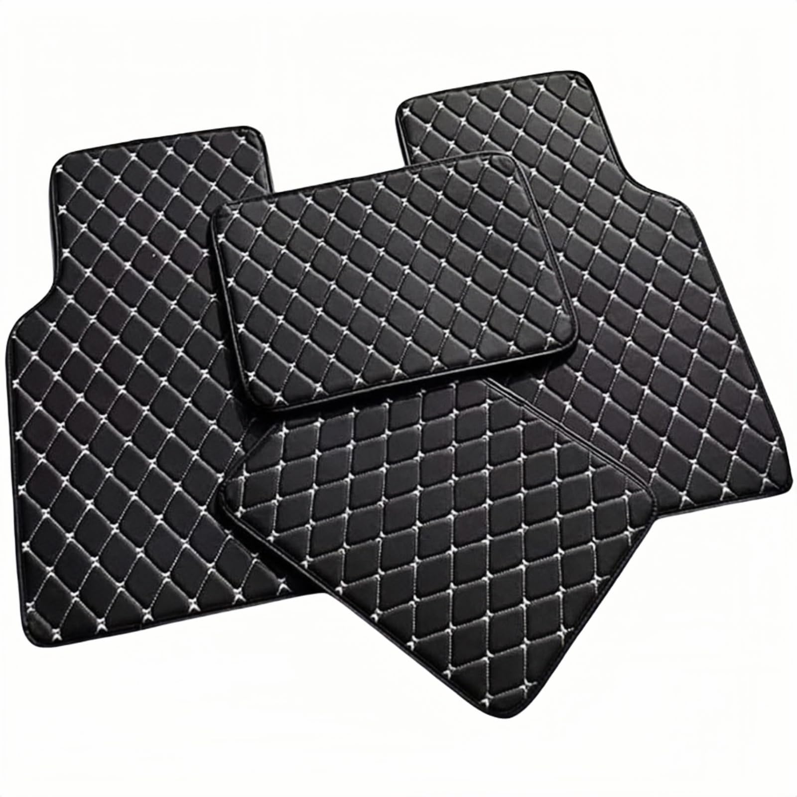Knaudmdm A 4 Pcs Car Floor Mats, For Ki Sportage Gt S-Line 2018-2025 Leather Car Floor Mats Tailored Front & Rear Car Floor Mats Ll-Season Protection Ccessories,