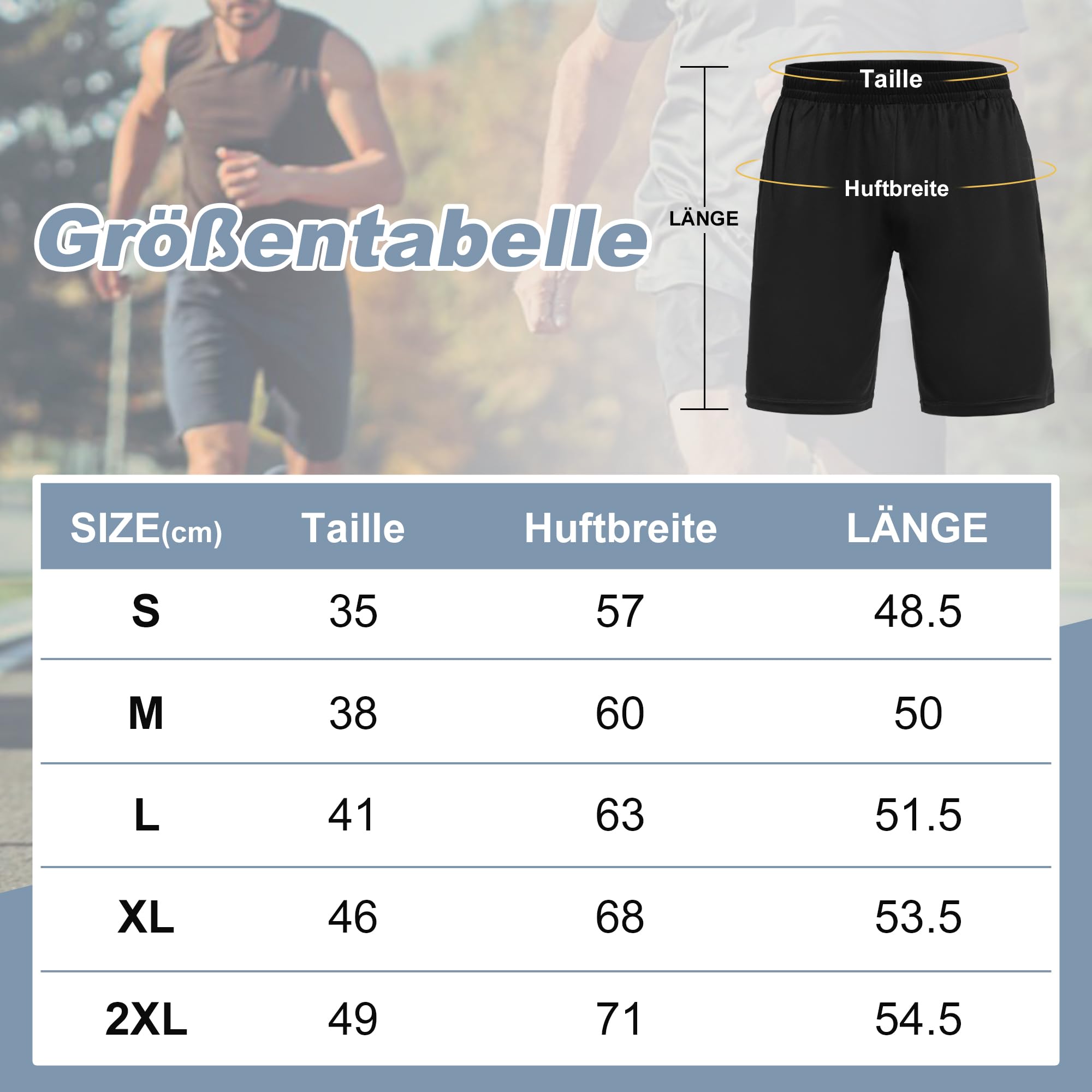 Pantalones cortos de deporte para hombre, paquete de 3 unidades, con bolsillos, cordón, verano