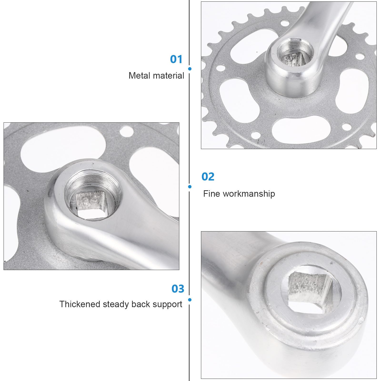 GLEAVI Juego de Bielas Plato 32t de Aleación de Aluminio para Bicicleta