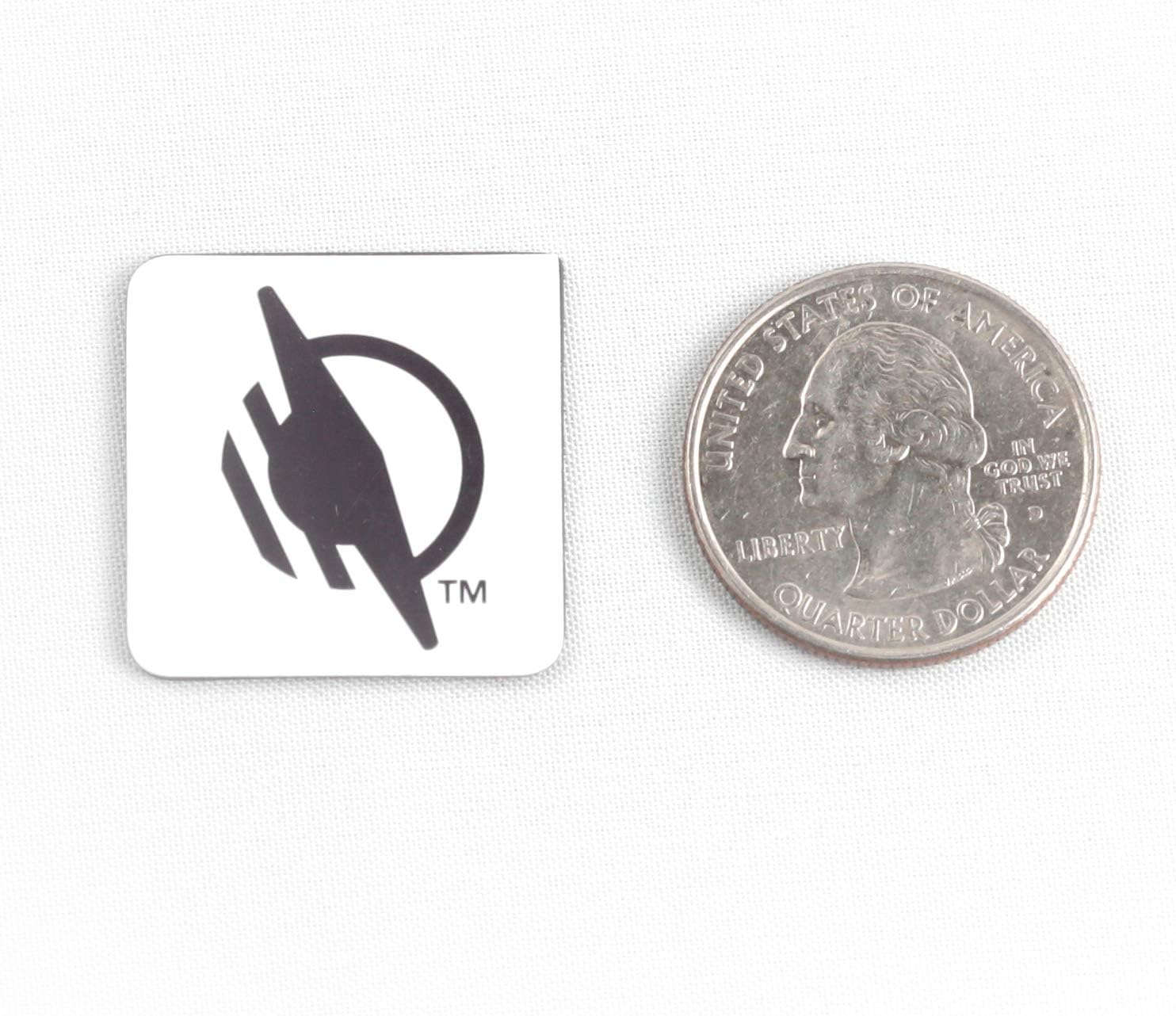 NFC Tag Magnets - 25 Pack, 1 inch Square Magnets with Washable Vinyl Coating, Works with WayAround Tag and Scan Mobile app