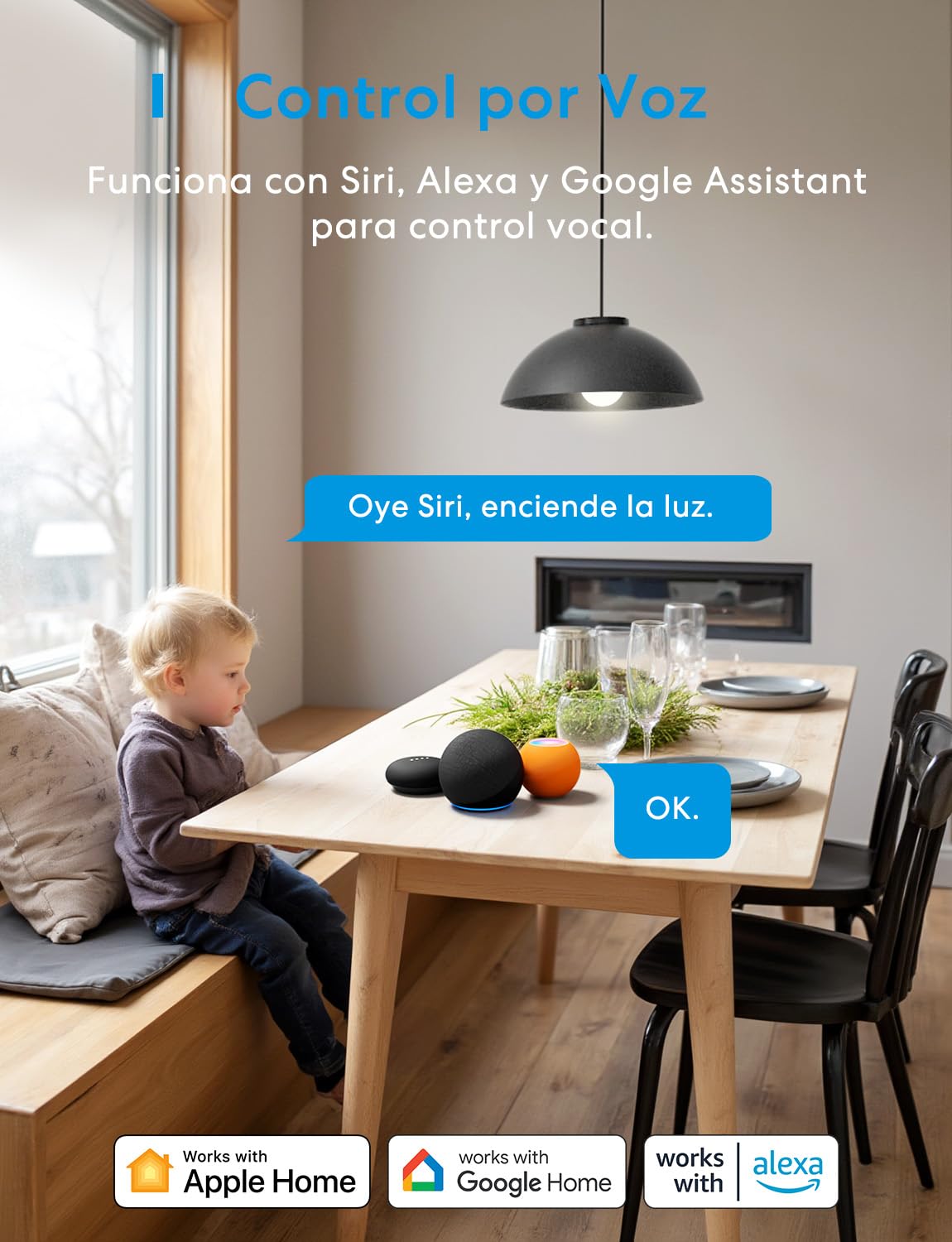 Meross Interruptor Inteligente Matter MSS815, 4 Piezas | Cable Neutro Requerido | Control de Luz y Monitoreo Consumo Eléctrico | Configuración Rápida | Compatible con Apple Home, Alexa y Google Home