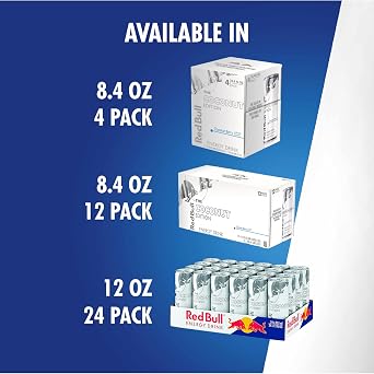 Red Bull Coconut Edition Energy Drink, Coconut Berry, with 80mg Caffeine plus Taurine & B Vitamins, 8.4 Fl Oz, Pack of 12 Cans