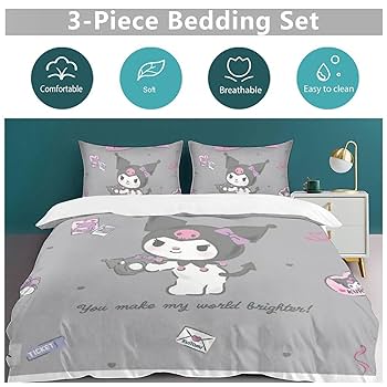 Amazon｜クロミ ちゃん 寝具3点セット 布団カバー シングル 寝具