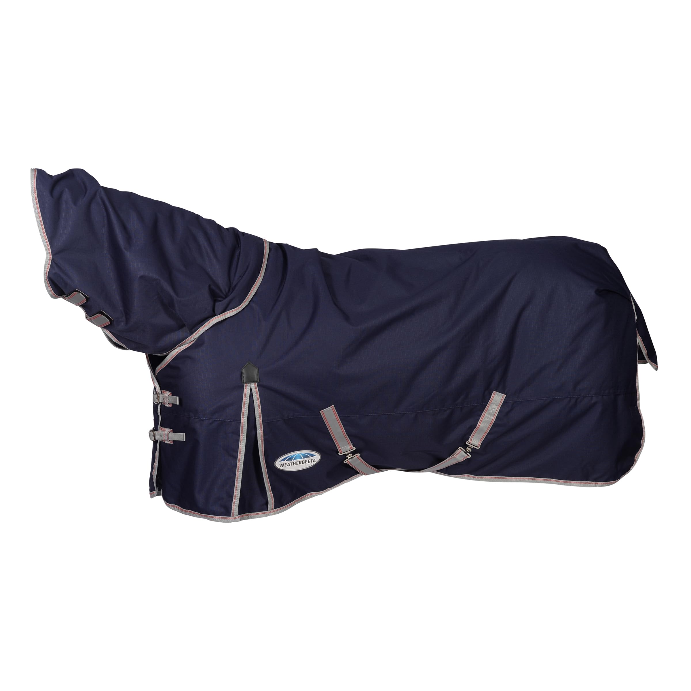 WeatherBeeta ComFiTec Essential Detach-A-Neck Lite Plus, Navy/Silver/Red, 6'3
