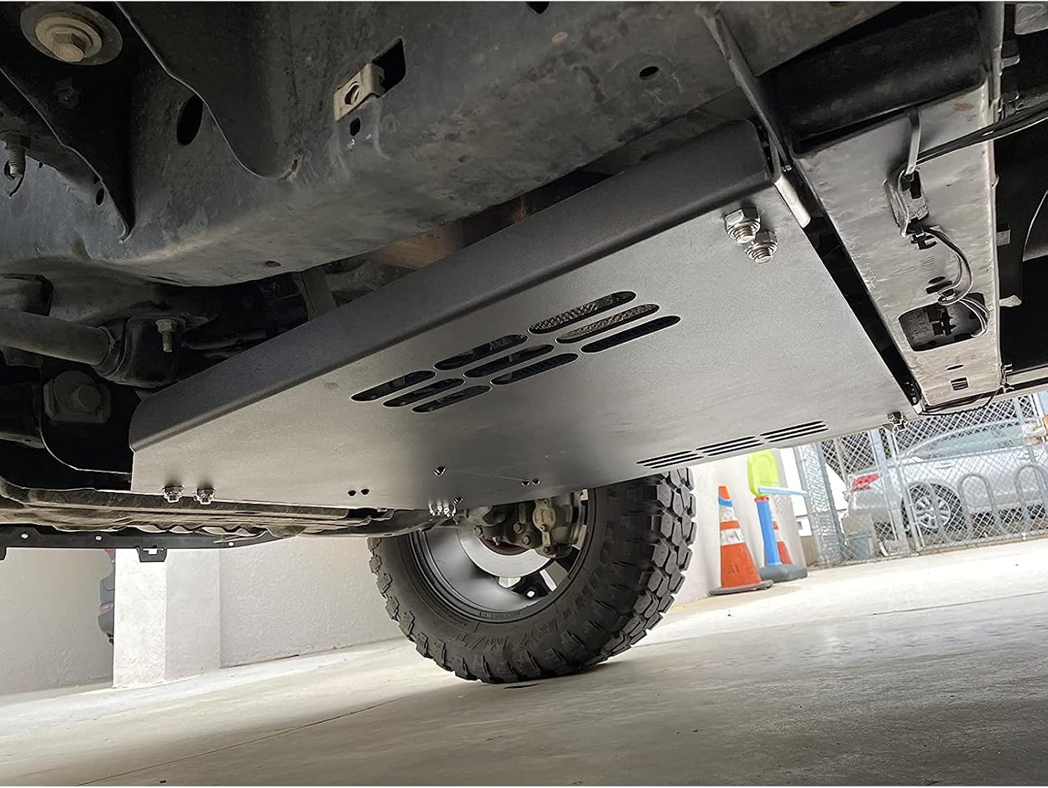 MGWILL Catalytic Converter Shield Fits Ford F150 Skid Plate, Compatible with F150 Catalytic Converter Protection Shield 2009-2024, Aluminum with Black Powder Coated