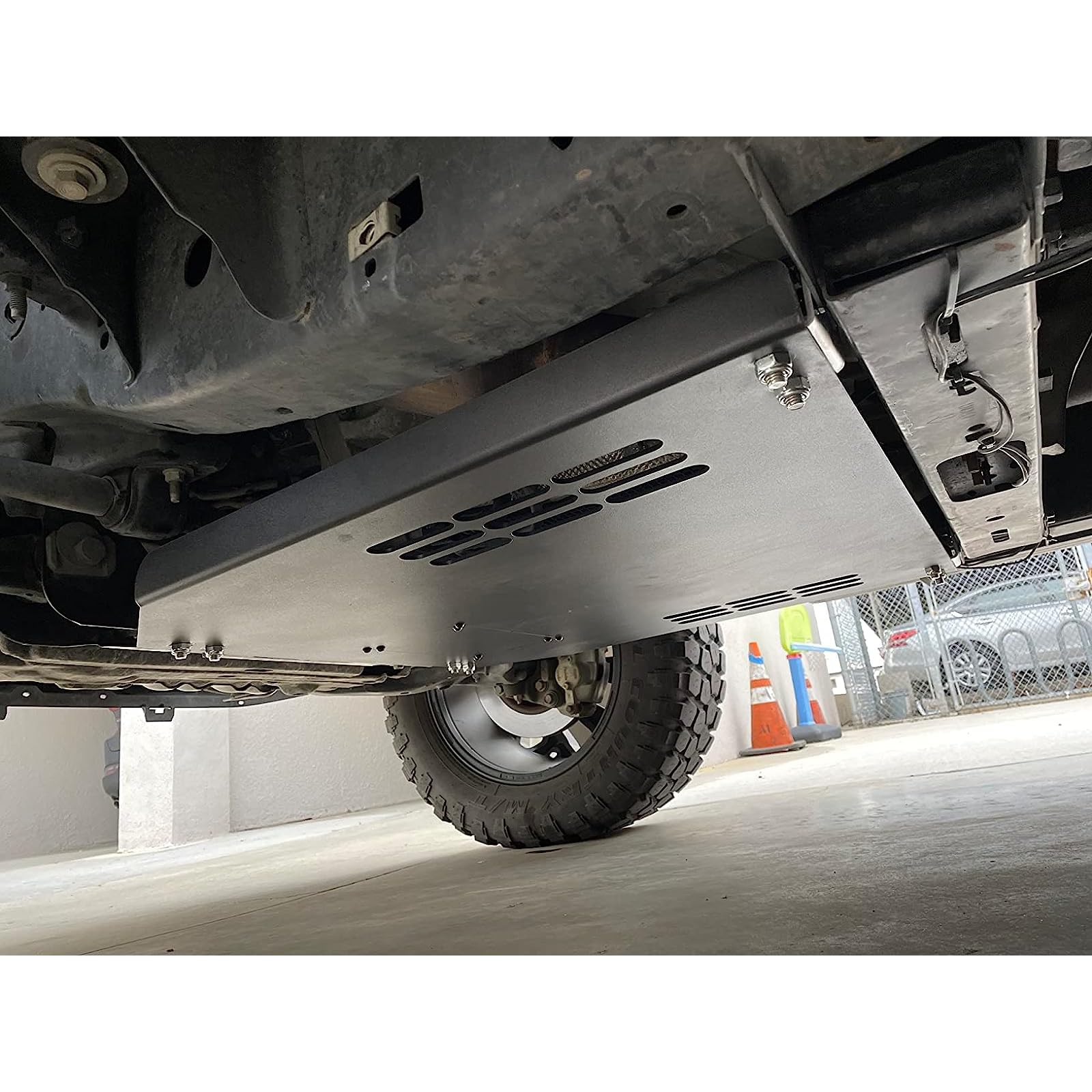 Catalytic Converter Shield Fits Ford F150 Skid Plate, Compatible with F150 Catalytic Converter Protection Shield 2009-2024, Aluminum with Black Powder Coated