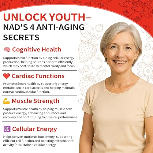 Miniatura 5 de NAD 1000 mg líquido 30 paquetes  Nicotinamida, ribósido, PQQ y resveratrol para el apoyo del envejecimiento de la piel y aumento de NAD+  Suplemento