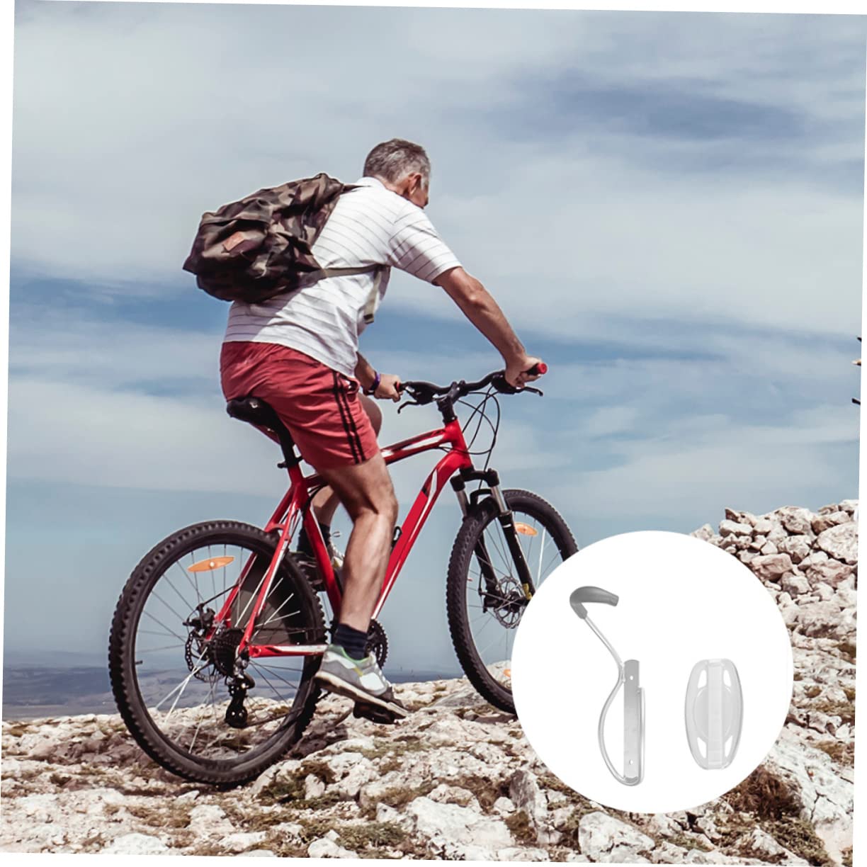 Totority 1Set Vertical Bike Rack Space Saving Storage for Garage Basement Shed Easy Install No Required to Compatible with Mountain Road