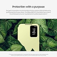 Vista 5 de Samsung Funda para teléfono Galaxy A54 5G S-View, funda protectora con ranura para tarjeta, ventana de visualización con toque de dedo, versión