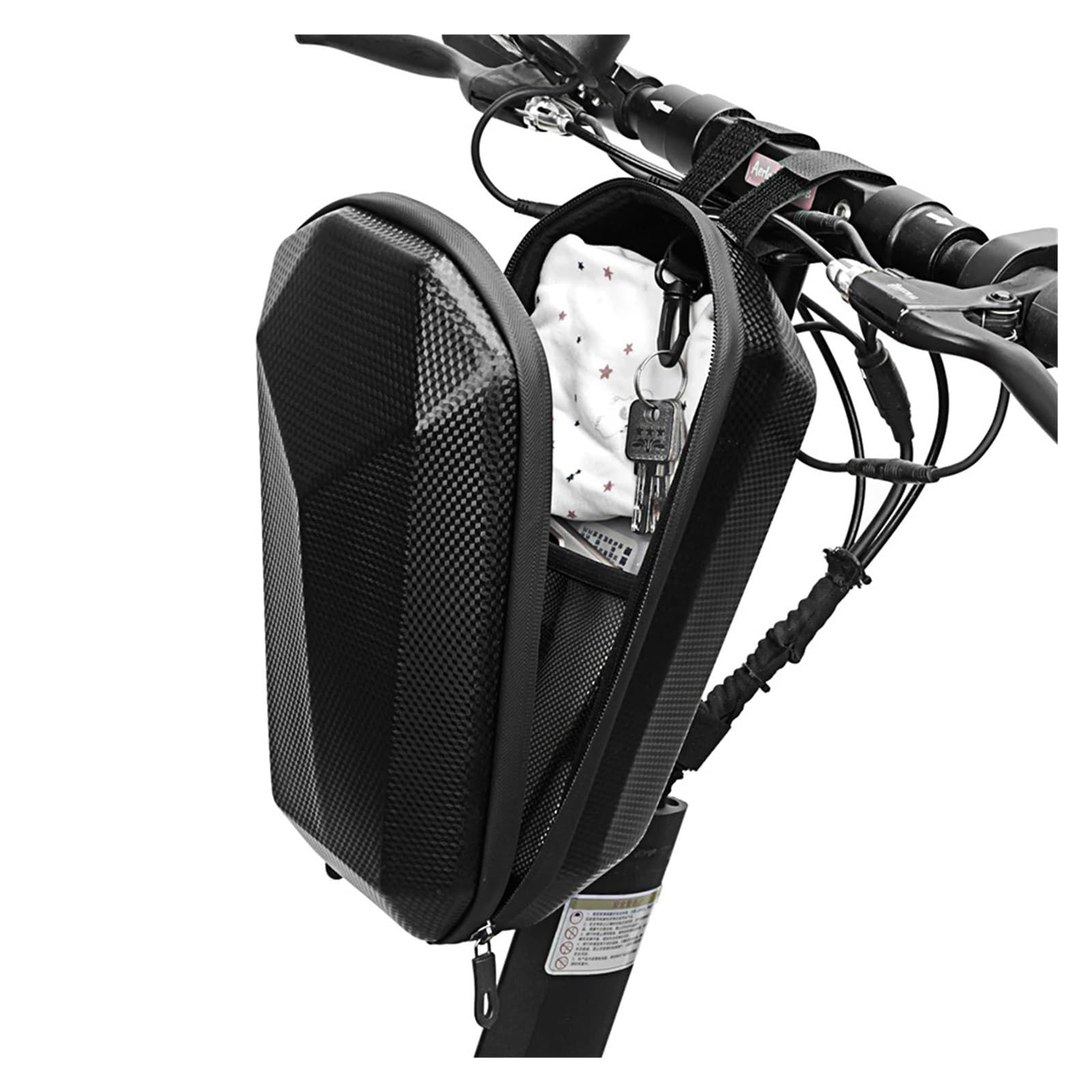 JASMKL 4L Reißverschluss-Roller-Fronttasche, passend for Xiaomi M365 Elektroroller-Tasche, wasserdichte vordere Aufbewahrungstasche for Aufhängen, passend for Kugoo, Passform for M4-Zubehör(5L)