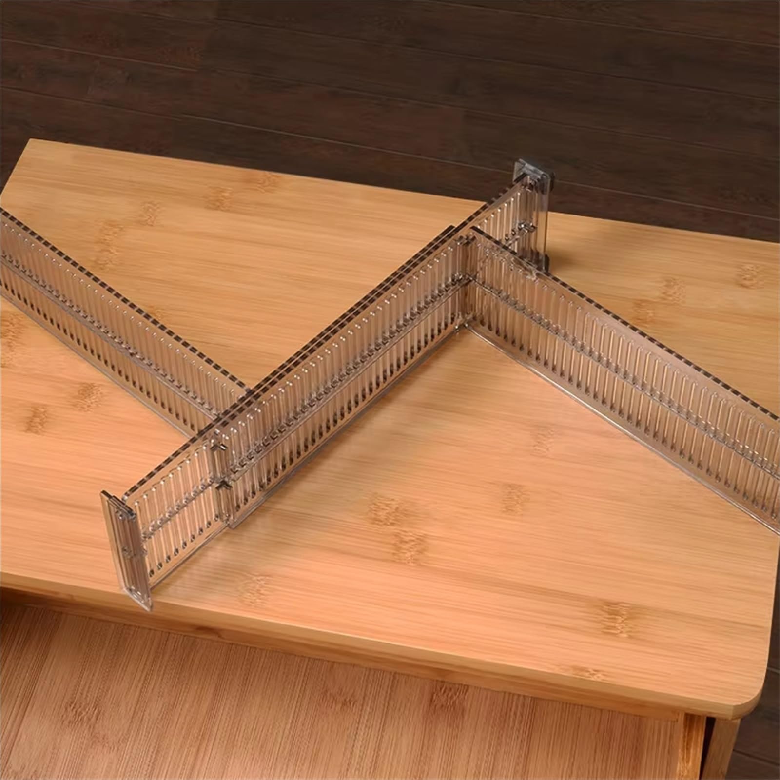 Separateur Tiroirs Séparateur de tiroir réglable, cloison séparation, bricolage, organisateur rangement Durable, garde-robe, placard, sans poinçon