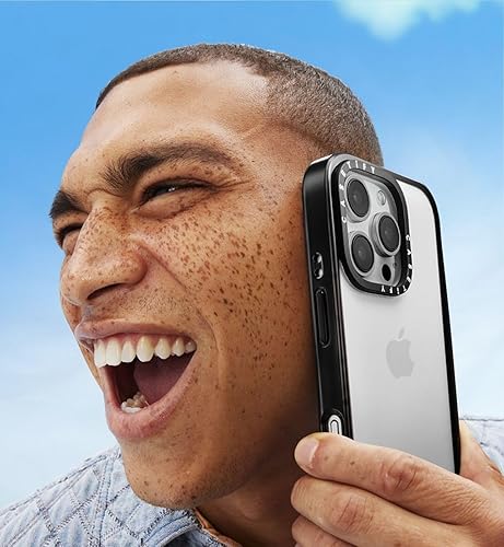 Miniatura 2 de CASETiFY Funda compacta para iPhone 13 Pro Max ligera4 pies, protección contra caídas de grado militar 2X delgada - Disco - Negro transparente