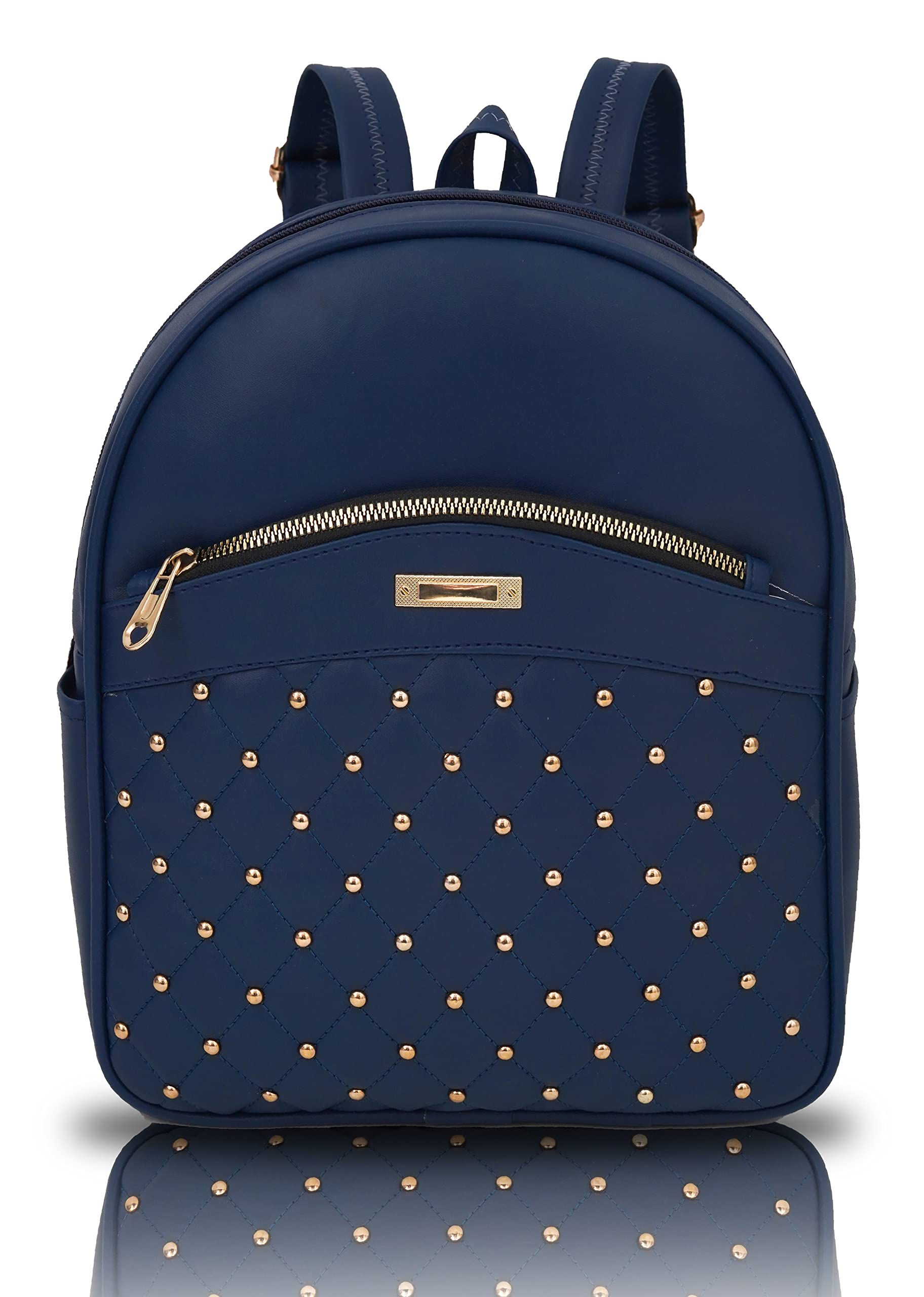 I-ZONE PU Leather Black Backpack Bag for Travel