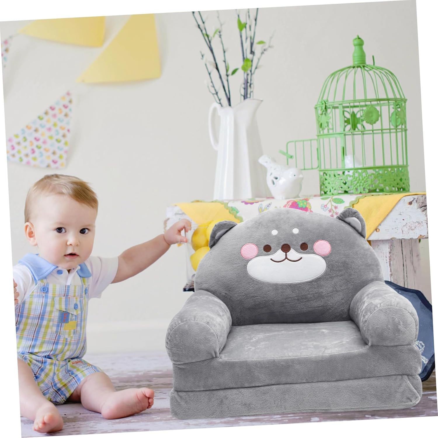 PRETYZOOM Elephant Shape Boys and Girls Sofa Stool Boy Girl Couch Chair Sofa Cushion Support