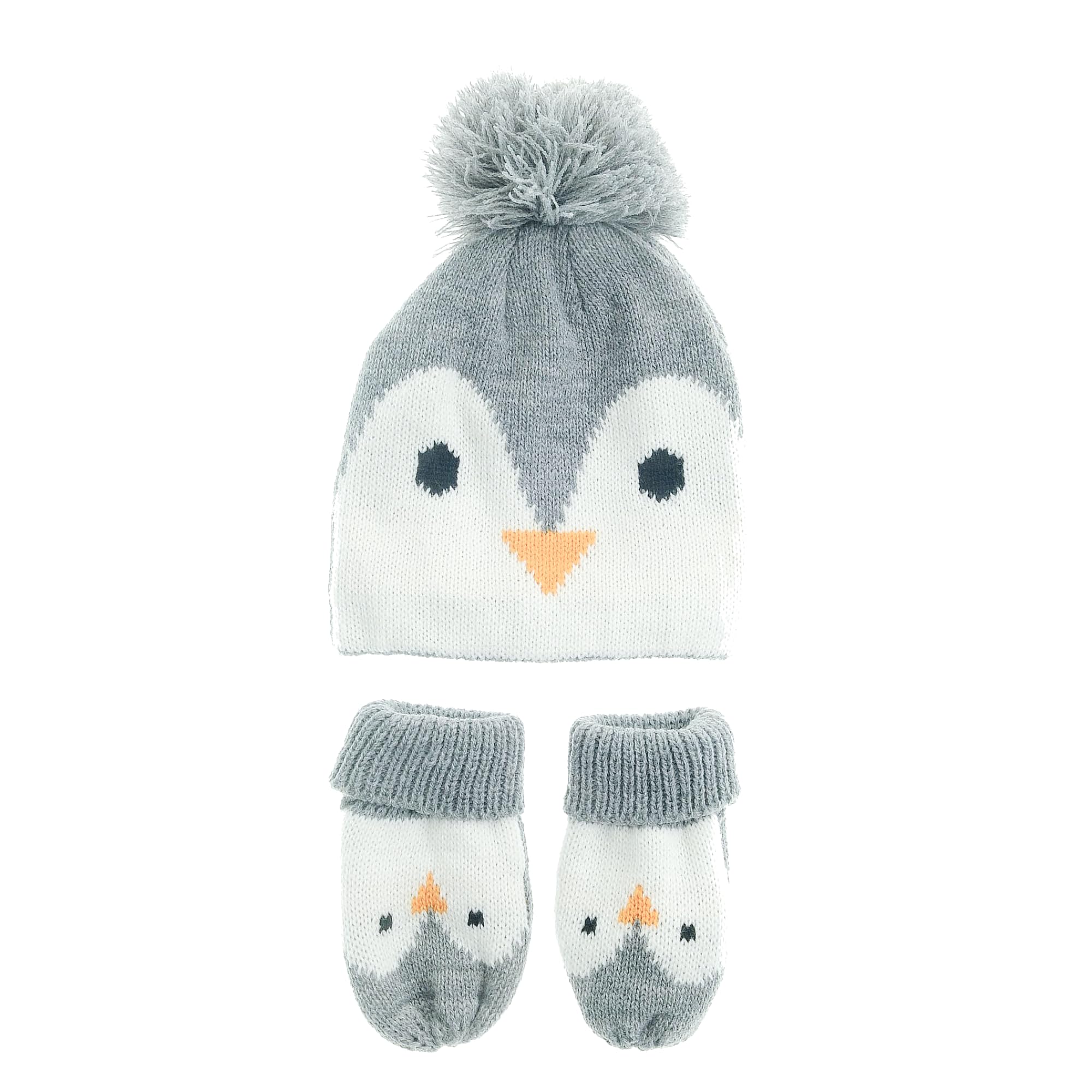 Ziggle Cosy Wool Baby Hat & Mittens Set | Soft & Warm Winter Hat & Mitts for Newborns & Toddlers 0-24 Months | UK Designed, Breathable, Gentle on Skin