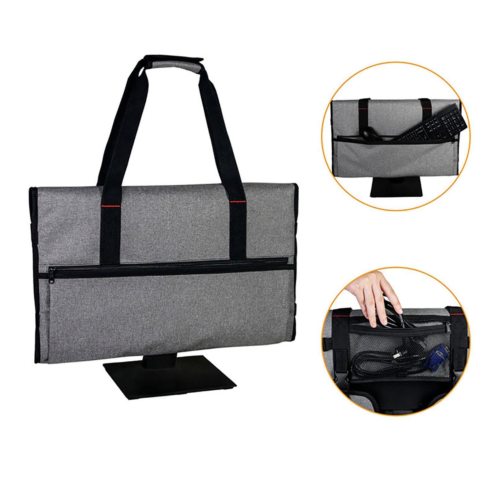 Copertura per monitor per monitor da 20 – 24 pollici, custodia protettiva per monitor, borsa da viaggio regolabile