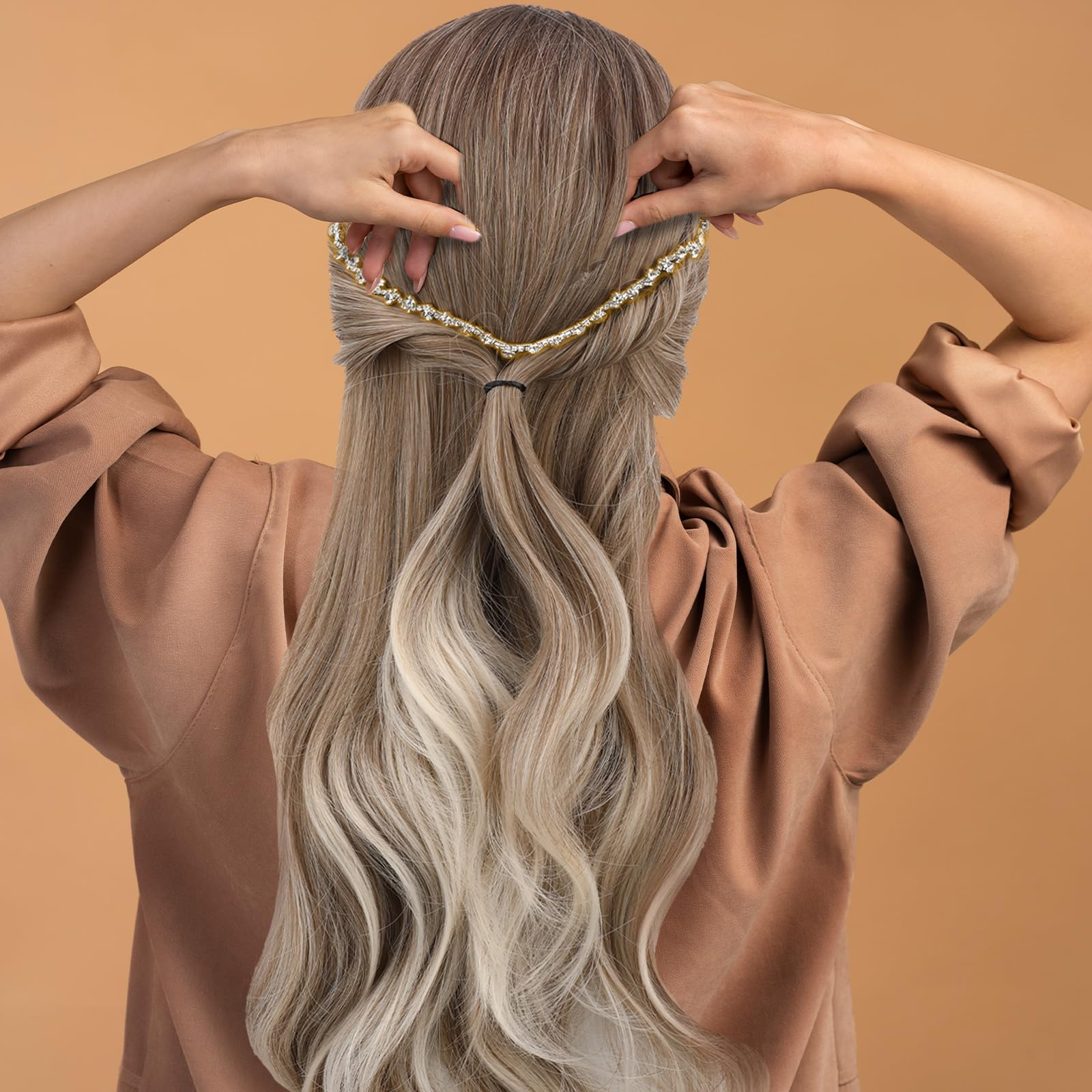 Strassverzierung, Kristall-Applikationsstreifen, Kleidung, zum Nähen, Verzierungen, Strass, zum Basteln, Gold-Kristallkette für DIY, Hochzeit, Kuchen, Schmuck, Halskette, Taschen, Partys,