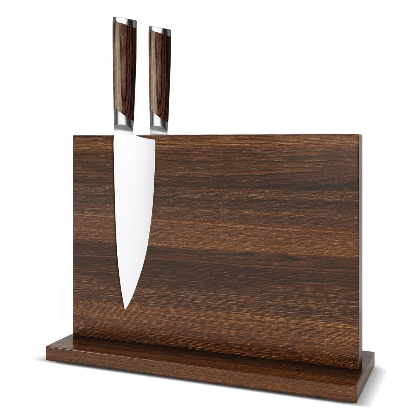 THMINS Magnetic Knife Holder, Double-Sided Magnetic Knife Block Universal Multi-Function Display Rack for Kitchen Counter