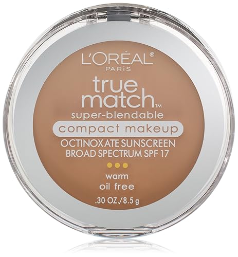 L'Oreal Paris True Match – Base de Maquillaje Compacto, 0.30 onzas, Beige Natural