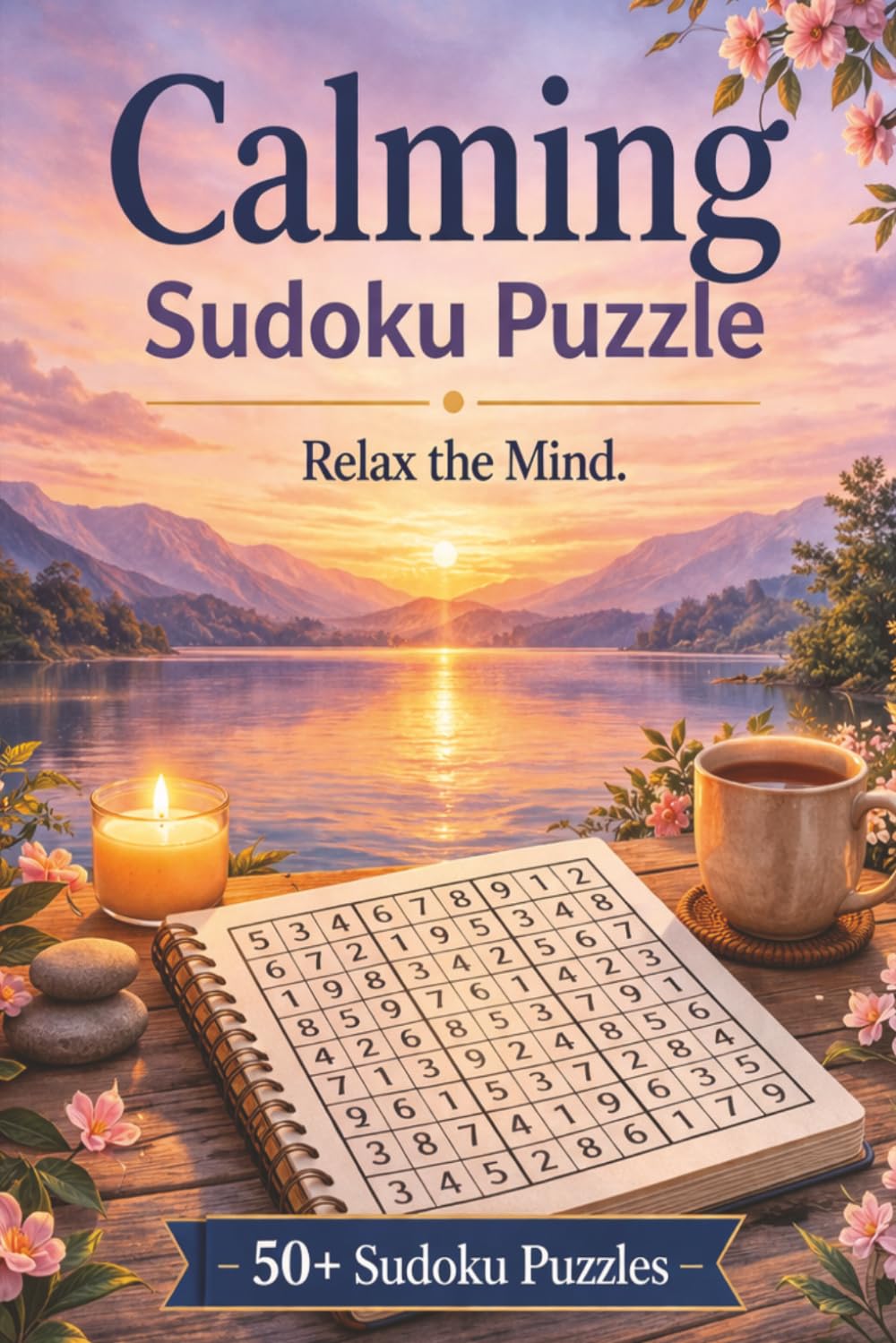 Calming Sudoku Puzzle Book: Calming Sudoku Puzzles | Help Calm the Mind, Relax and Focus | 6x9 inches | 110 Pages | 50+ Puzzles | Solutions Included