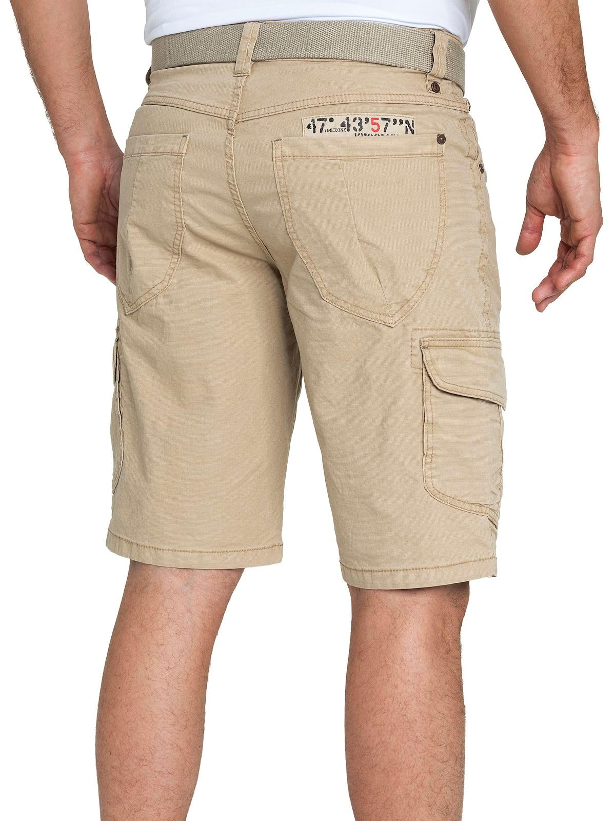 Timezone Herren Cargo Bermuda Shorts Regular RYKERTZ Short Mid Waist Regular Fit