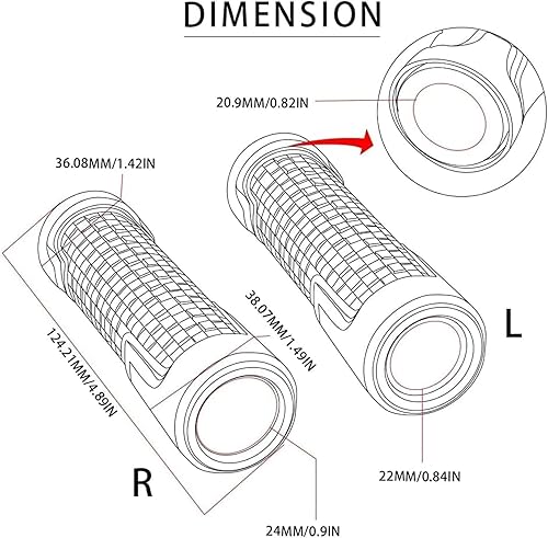 Miniatura 4 de Motorcycle Handle Handlebar Hand,for Yamaha XJ6N XJ6S XJ6 S/N Diversion 2009-2015 2013 2014 Motorcycle 7/8'22mm CNC Hand Handle Grips Handlebar Grip