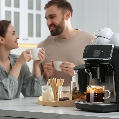 Miniatura 2 de Mfacoy Paquete de 2 tazas medidoras, tazas de espresso de 2.5 fl oz con asa, vasos de chupito de espresso con boca en forma de V, accesorios