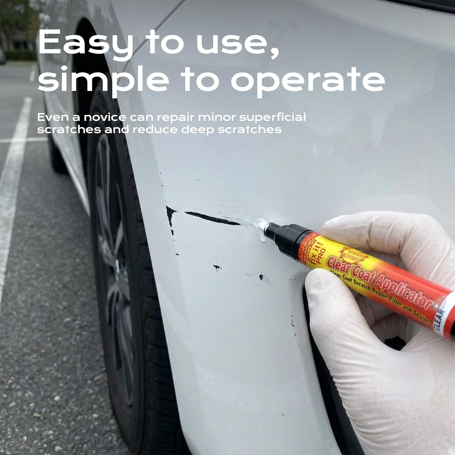 PARAROSE Car Scratch Remover Pen - Portable & Weatherproof Garage Repair