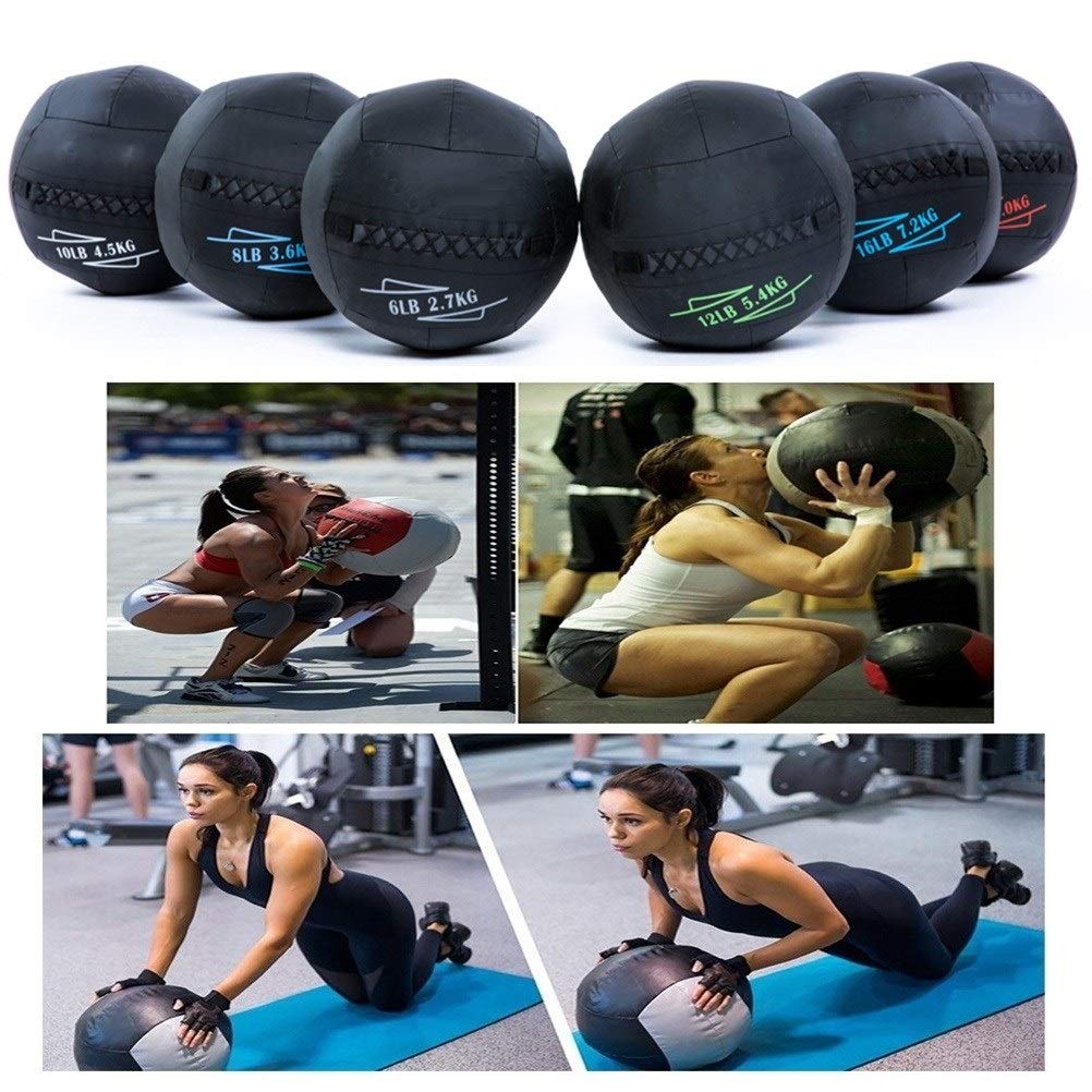 Balls AGYH Medizinbälle Weicher Medizinball, Leder Squash Fitness-Kugel for Easy Grip, Kann Kern Stärken Muskeln, Aerobic, Krafttraining, 8 Gewichte Optional (Size : 30LB)