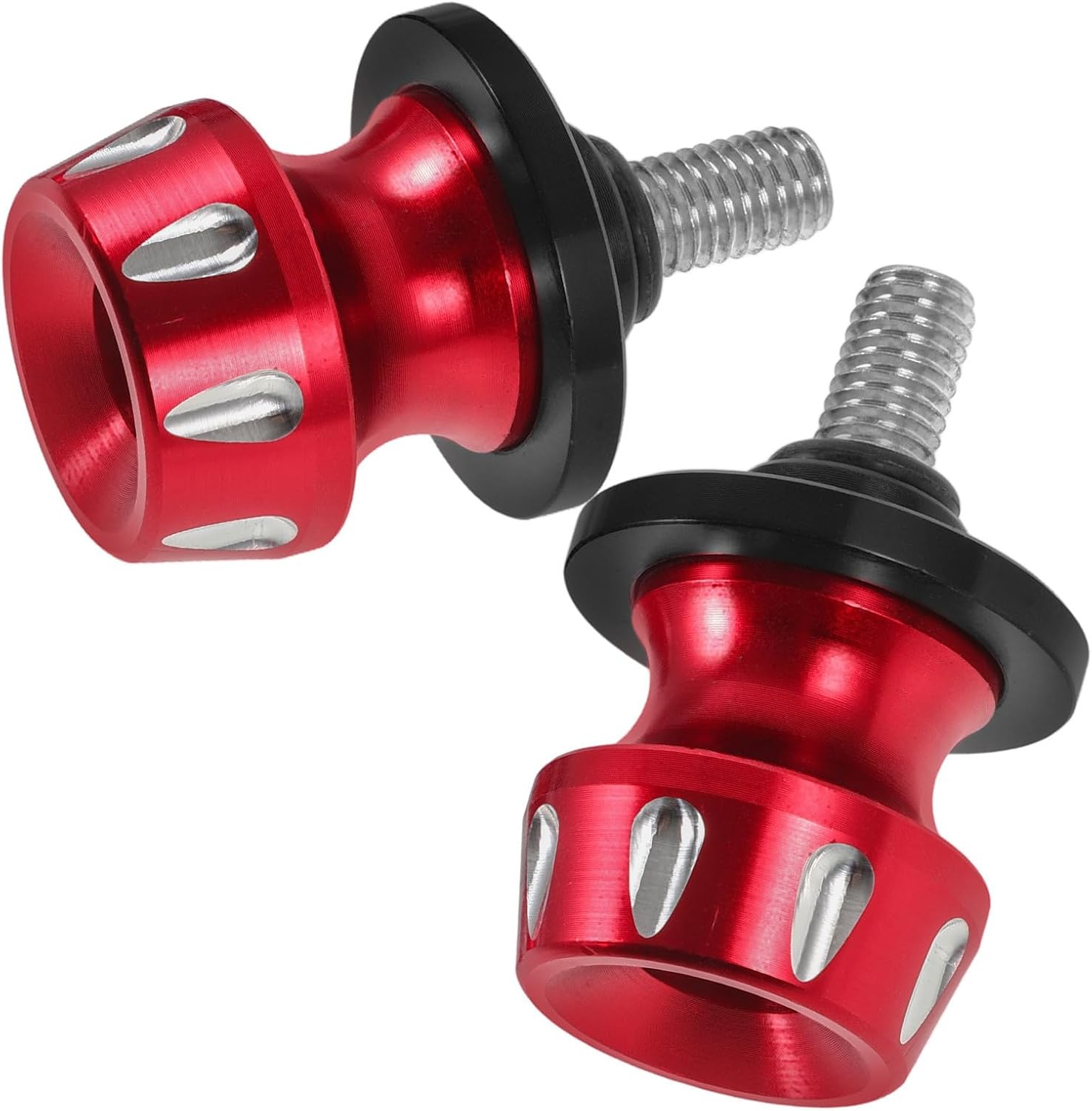 BETOOKY Swing Arm Spools Sliders Enhanced Driving Experience and Stability 8mm Thread Motorcycle Aluminum Alloy Screws for Swingarm Support in Stylish Red for Motorcycle Riders